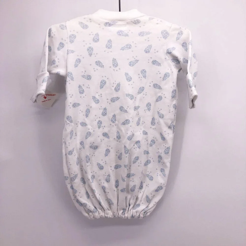 NWT Preemie Sac Gown Baby Boy‎ Blue